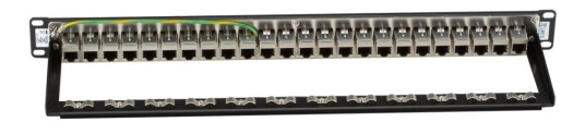 Black Box Feed-Through - Koblingspanel - Cat 6 - Stp - 1U - 19" - 24 Porter