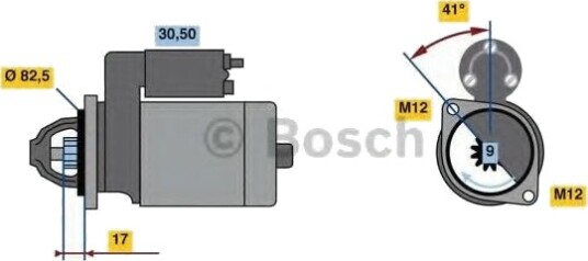 BOSCH 0 986 021 210 Starter BOSCH 0 986 021 210 Starter