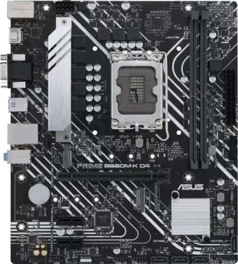 ASUS PRIME B660M-K D4 Micro-ATX Hovedkort med LGA 1700 Socket og DDR4 Støtte ASUS PRIME B660M-K D4 Micro-ATX Hovedkort med LGA 1700 Socket og DDR4 Støtte