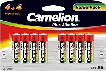 Camelion Plus Alkaline Lr6 Bp8 4+4 Batteri 8 X Aa-Type Alkalisk 2700 Mah 11044806