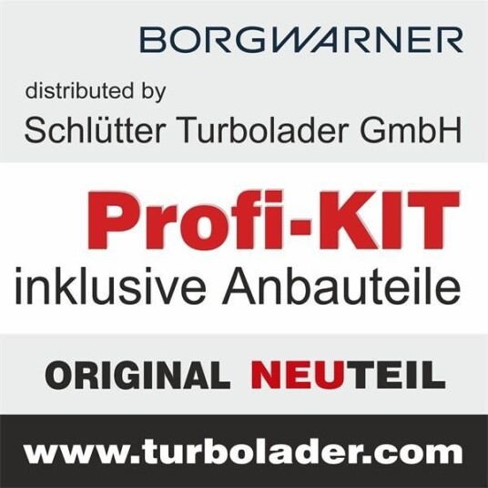 Turbolader SCHLÜTTER TURBOLADER 166 01685
