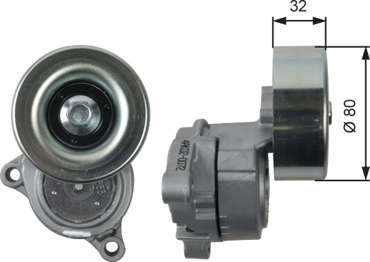 GATES T38489 Strammehjul, kilerem