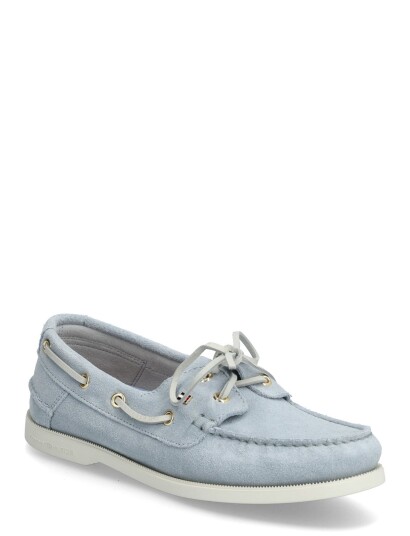 Tommy Hilfiger Hilfiger Suede Boat Shoe   Blue   40