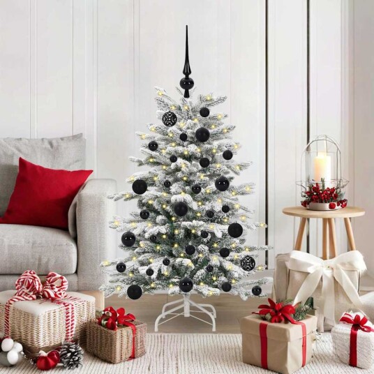  Kunstig sammensatt juletre Hvit 120 cm PE og PVC