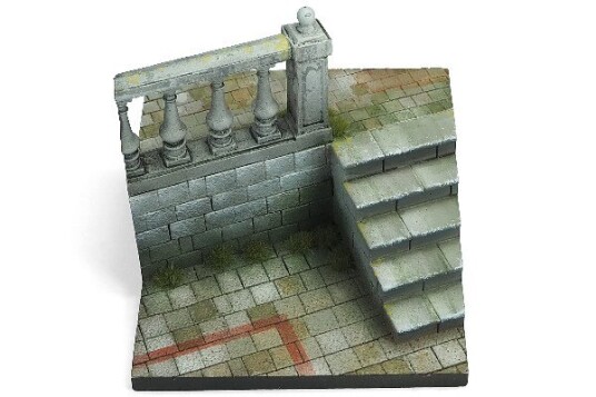 Scenics Diorama Bases City Stairs 7X7x6cm