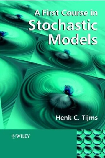 A First Course In Stochastic Models Av Henk C. (Vrije University The Netherlands) Tijms