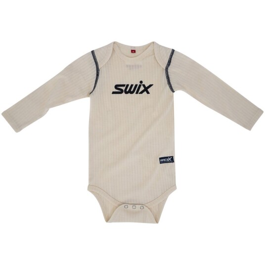 Swix Racex Merino Baby Body Snow White/dark Navy 92/98 cm Swix Racex Merino Baby Body Snow White/dark Navy 92/98 cm