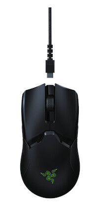 Razer Viper Ultimate - Gaming mus - Optisk - 8 - Svart med RGB-lys