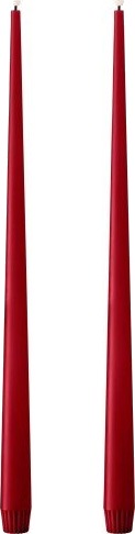 Ester & Erik LED kronelys 40 cm rød 2 pk