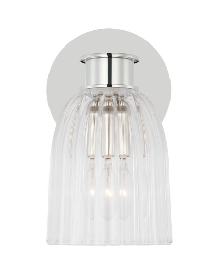 Visual Comfort Asalea Single Sconce Polished Nickel