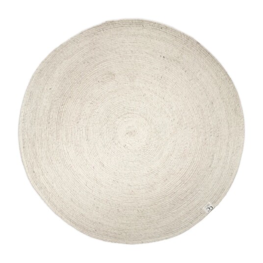 Classic Collection Merino ullteppe rund Ø200 cm Hvit Classic Collection Merino ullteppe rund Ø200 cm Hvit