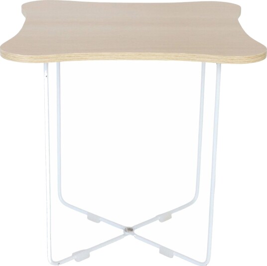 Skandinavisk sidebord – lyst tre og hvit ramme