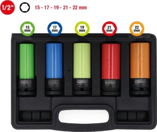 5-Delt Slaghodesett Ks Tools 1/2&Quot 5-Delt Slaghodesett Ks Tools 1/2&Quot