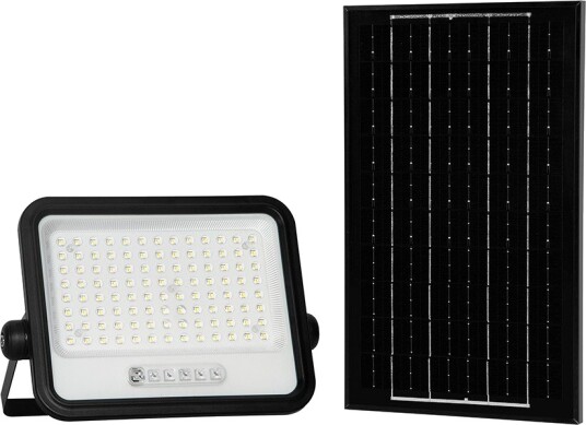 V Tac 10W Solcelle LED lyskaster 1700lm IP65 med solcelle og sensor