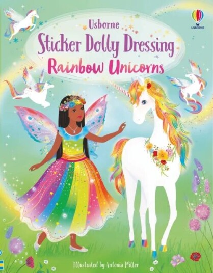 Sticker Dolly Dressing Rainbow Unicorns Av Fiona Watt