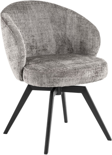 Darlene spisestuestoler med armlene chenille grå.