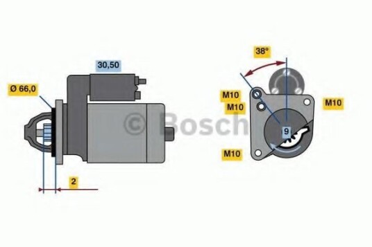 Starter BOSCH 0 986 022 830