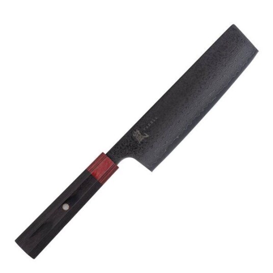 Yaxell Rei grønnsakskniv 16,5 cm DLC svart/rød Yaxell Rei grønnsakskniv 16,5 cm DLC svart/rød