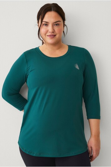 Zizzi   Treningstopp aBasic One 3/4 Blouse