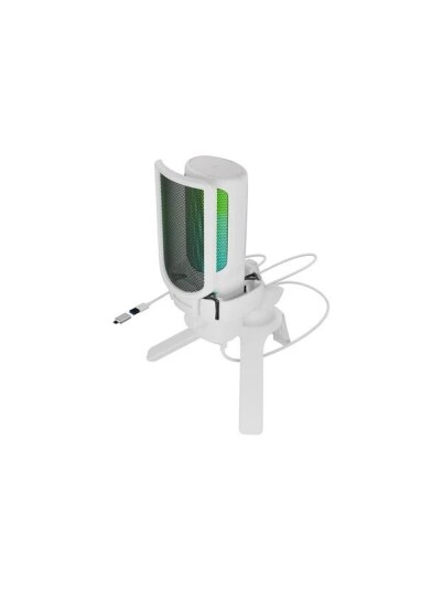 Genesis Radium 250 Gaming Mikrofon med stativ USB-A Hvit Genesis Radium 250 Gaming Mikrofon med stativ USB-A Hvit