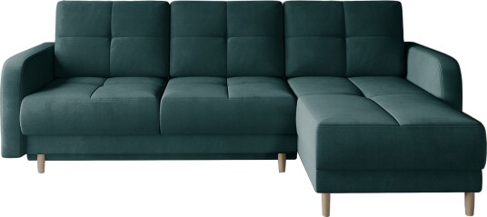 Saimon Sovesofa m. Divan med Oppbevaring 3 seter Mørkegrønn Saimon Sovesofa m. Divan med Oppbevaring 3 seter Mørkegrønn