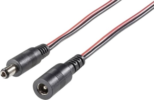 Tru Components Skjøteledning Lav Spennin 5.5 Mm 2.1 Mm Til 5.5 Mm 2.1 Mm, 3,00 M Tru Components Skjøteledning Lav Spennin 5.5 Mm 2.1 Mm Til 5.5 Mm 2.1 Mm, 3,00 M
