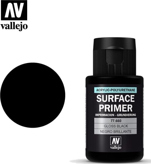 Vallejo Surface Primer Gloss Black 32ml
