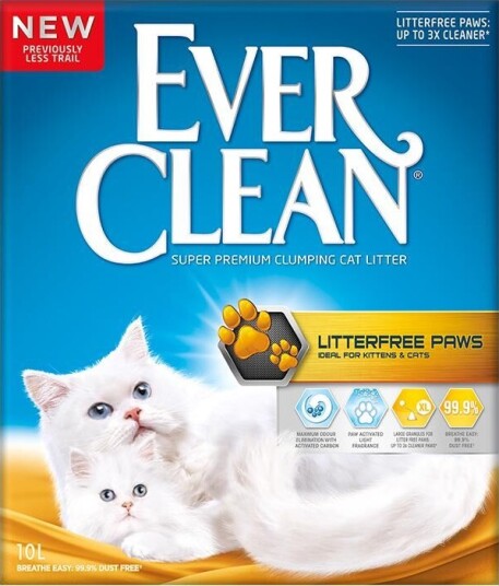 Ever Clean Litter Free Paws Kattesand 10 L