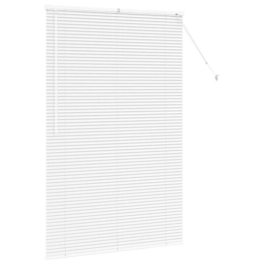 Vindu Persienne med gardiner Manual Hvit Aluminium Vindu Persienne med gardiner Manual Hvit Aluminium