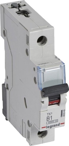 Legrand 10 stk TX³ MCB automatsikring B1 1P 1M 6/6kA