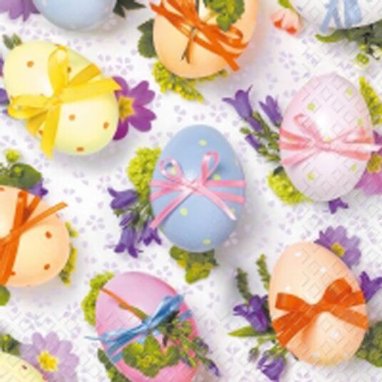 Lunsj serviett med Påske egg motiv Lunsj serviett med Påske egg motiv