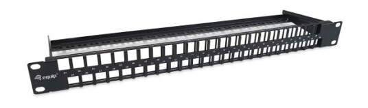 Equip 769258 Rj-45 Cat6 Sort Stål 1U 482,6 Mm
