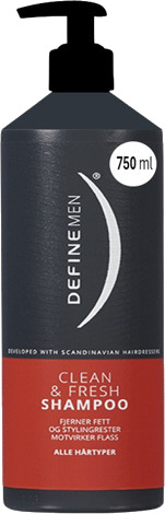 DEFINE MEN CLEAN & FRESH SHAMPOO 750 ML DEFINE MEN CLEAN & FRESH SHAMPOO 750 ML