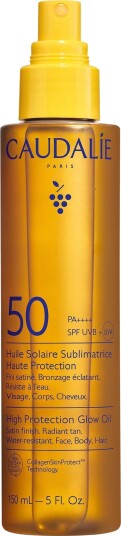 Caudalie Vinosun Høy Beskyttelse Glow Olje SPF 50 150 ml