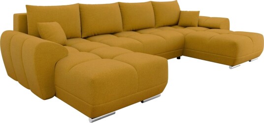 Simerly Sovesofa Dobbeldivan 4 seter   Gul