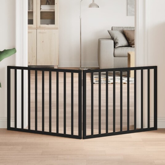 Hundegrind Sammenleggbar 2 Paneler Svart 160 cm Poppeltre 352192 Hundegrind Sammenleggbar 2 Paneler Svart 160 cm Poppeltre 352192