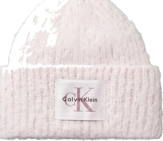 Calvin Klein Brushed Solid Chunky Rib Beanie   GRAY LILAC   One Size