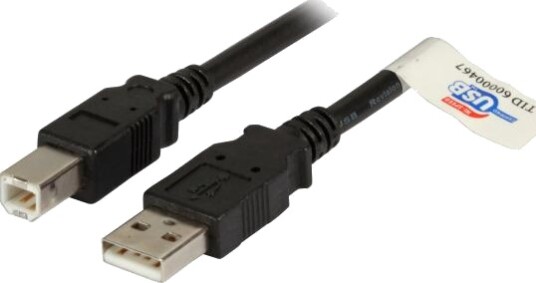 EFB ELEKTRONIK USB2.0 Anschlusskabel A B St. St. 1,8m schwarz Premium