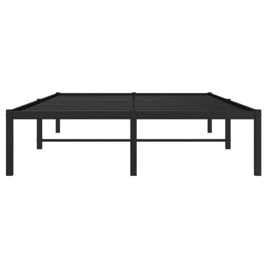 vidaXL Sengeramme i metall svart 120x200 cm 8721012304567