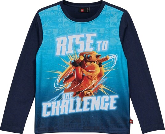 LEGO® Ninjago Genser   LWTano 704   Dark Navy m. Trykk   LEGO® Wear   7 år (122)   Genser   Blå