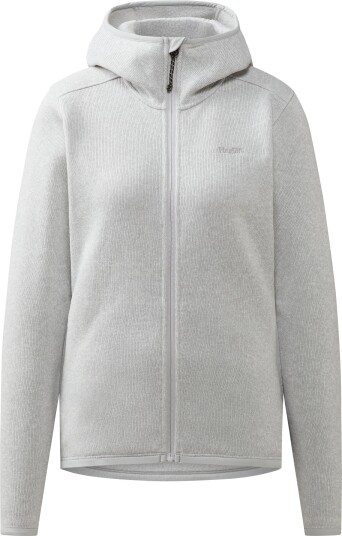 Haglöfs Swook II Mid Hood Damegrå Mellemlag i Resirkulert Polyester L