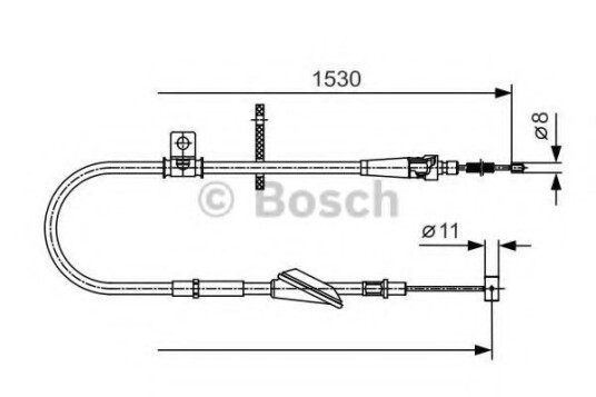 Tautrekk, håndbremse BOSCH 1 987 482 136