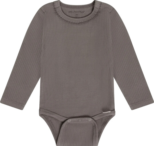 Minymo Body Ls Rib Purple 62