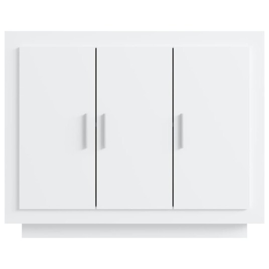 vidaXL Skjenk hvit 92x35x75 cm konstruert tre