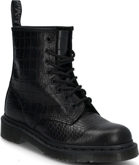 Dr. Martens 1460 Croco Black Atlas Croc Emboss   Black   39