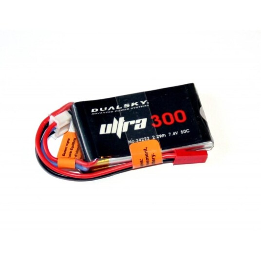 Dualsky ULTRA med JST - 2S 300mAh - 50C