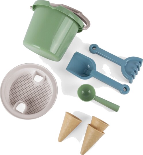 Dantoy Bucket set w. Ice cream cones Green 4800 Dantoy Bucket set w. Ice cream cones Green 4800