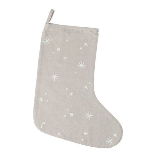 Juna   Christmas Fable julestrømpe 45 cm sand