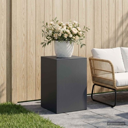 vidaXL Planteholder Antrasitt 40 x 40 x 60 cm Rustfritt stål