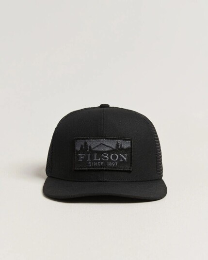 Filson Scenic Waxed Logger Mesh Cap Black Filson Scenic Waxed Logger Mesh Cap Black
